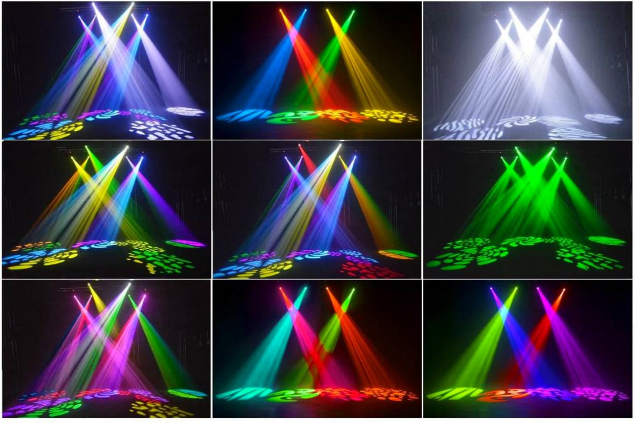 Вращающася поворотная световая голова для дискотек и клубов WASH SPOT GOBO