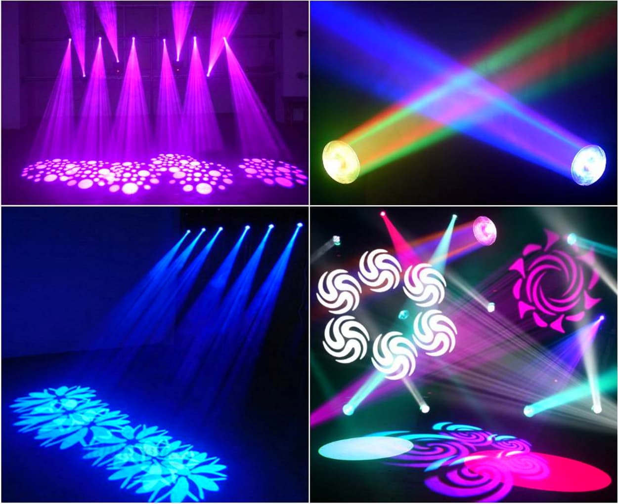 Вращающася поворотная световая голова для дискотек и клубов WASH SPOT GOBO