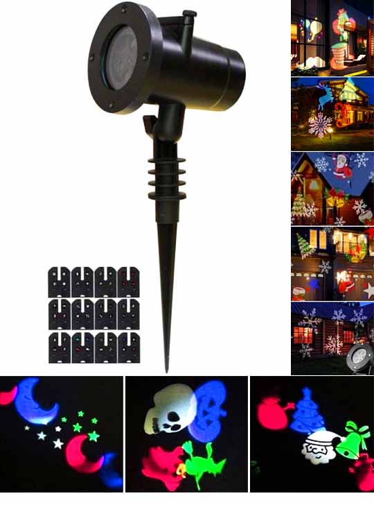 Стробоскоп для дискотек LED Снежинки
